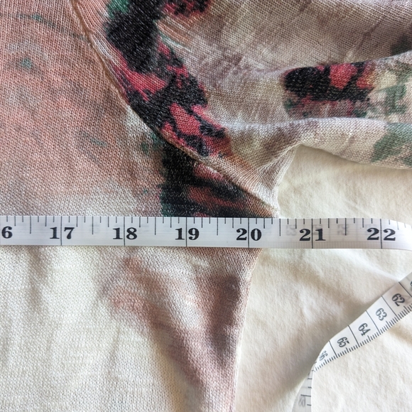 I.N.C Lightweight Sweater in Pink and Green 1X - Picture 3 of 9